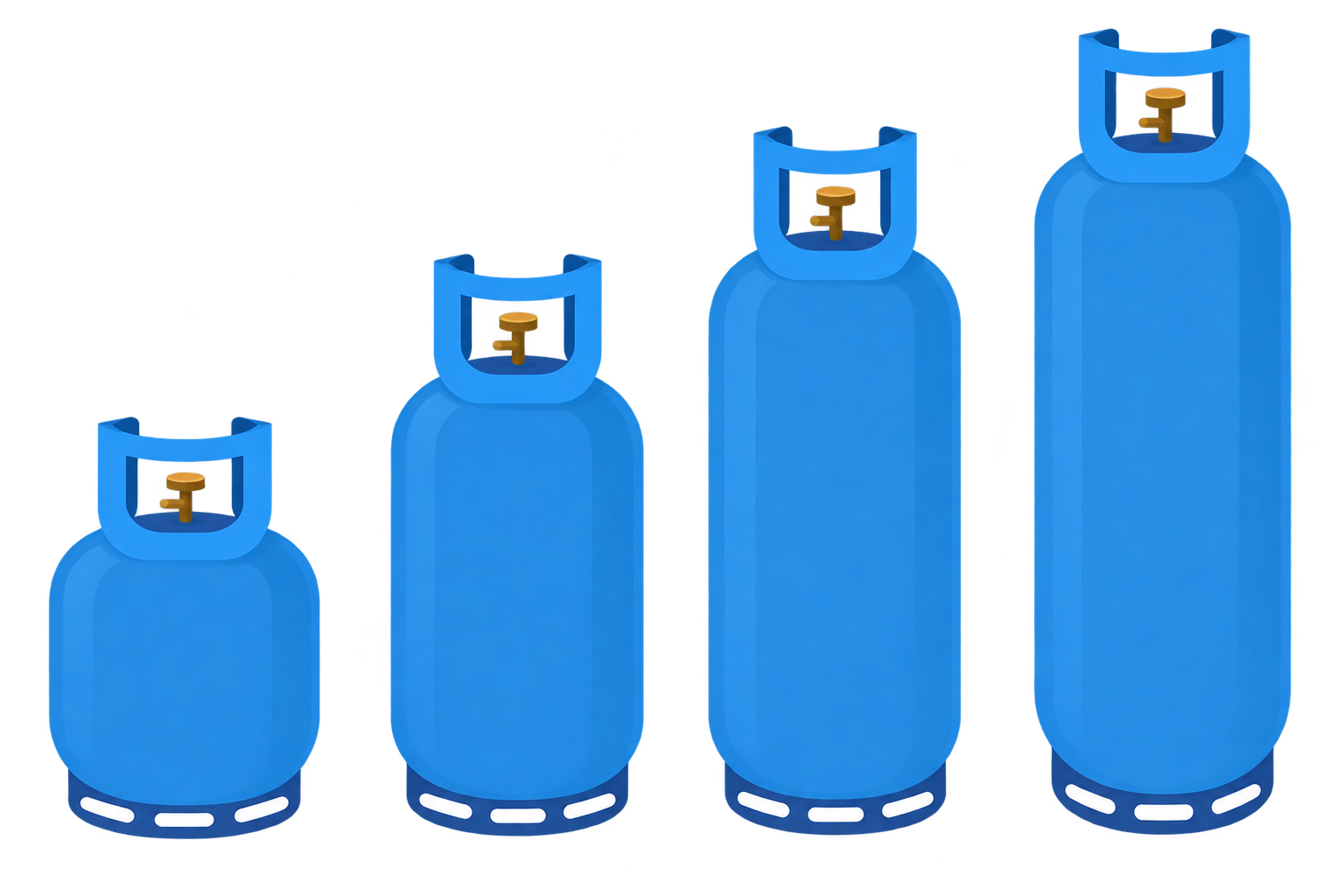 Газови бутилки 10, 20, 30 и 40 кг